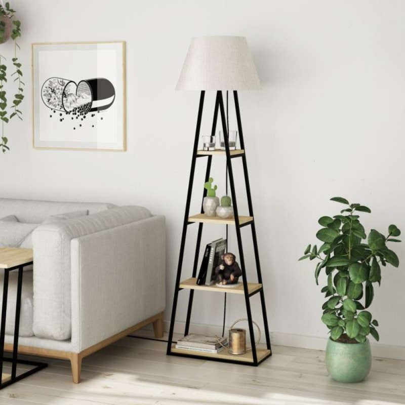 Lampada da terra struttura e paralume 50x165