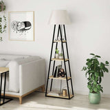Lampada da terra struttura e paralume 50x165