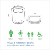 LUX-BORASCO Asciugamani da parete