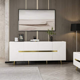 MADIA BIANCA 4 ANTE PARTICOLARI ORO 180X47X75H