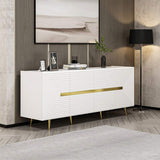 MADIA BIANCA 4 ANTE PARTICOLARI ORO 180X47X75H