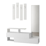 Mobile ingresso bianco con specchio Ramda