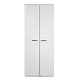 Scarpiera con 2 ante e 5 scomparti colore bianco